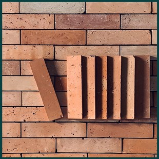 复古装饰红砖切片闽南红砖红介砖酒吧足浴艺术红砖片墙砖旧红砖皮