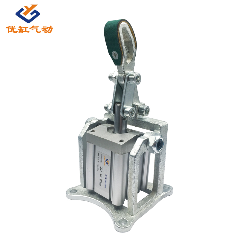 QGY-20木工榫槽机气缸气动薄型气缸压料机械夹紧杠杆标准气缸