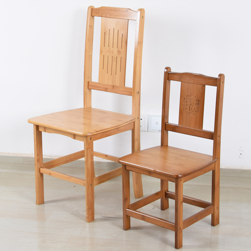 楠竹折叠椅家用儿童餐椅小学生学习椅电脑凳实木休闲