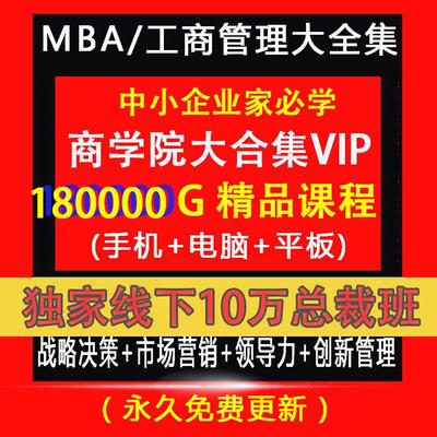 龙年 抖音商学院EMBA企业管理课程营销员工培训股权视频教程VIP