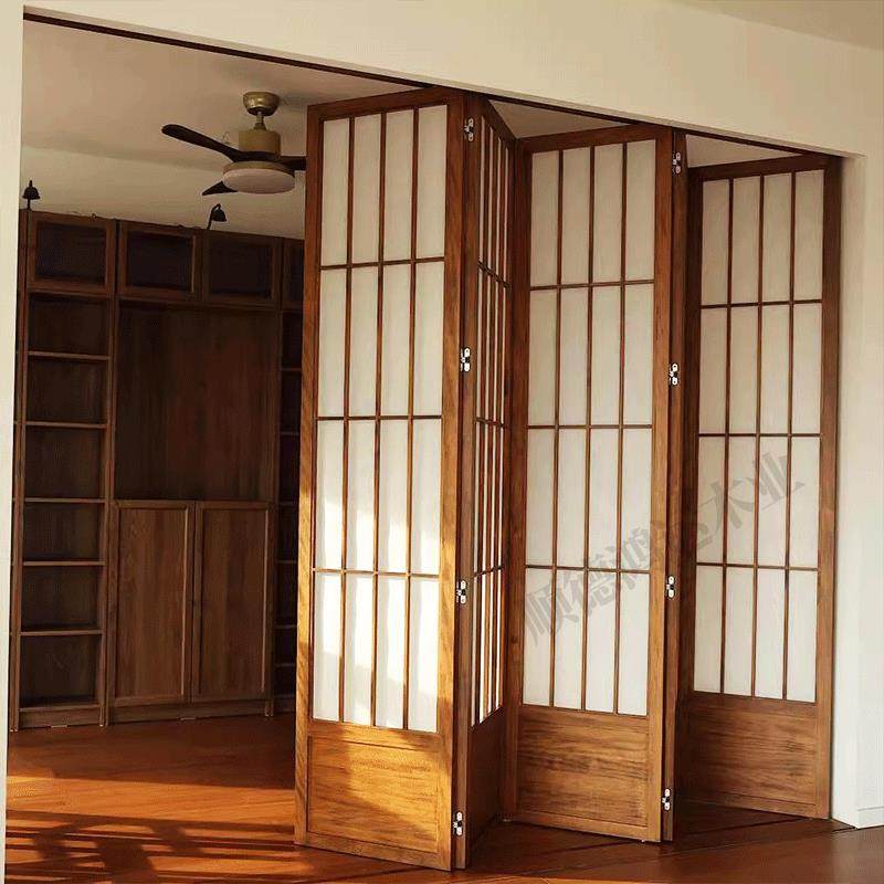 日式推拉门榻榻米格子门折叠门隔断门实木门卧室门卫生间门阳台门