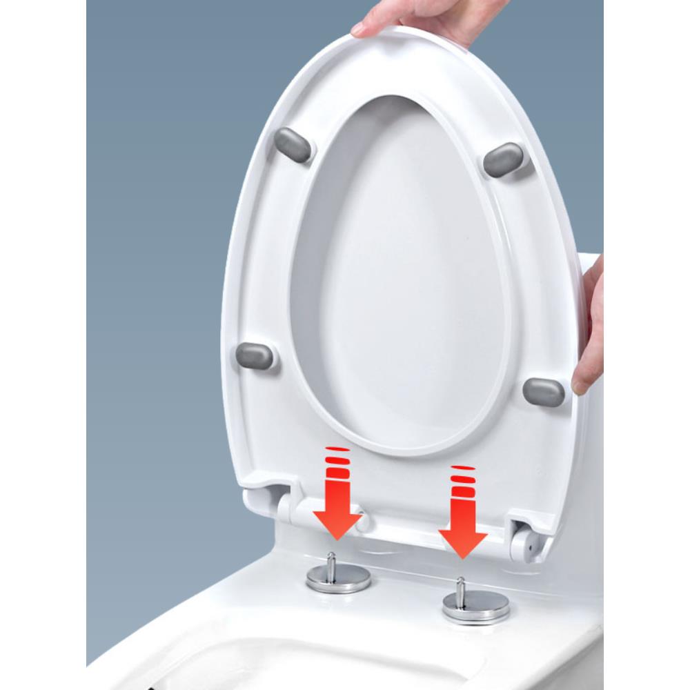 马桶盖 家用 通用加厚坐便盖老式UVO型缓降马桶圈坐便器盖板配件