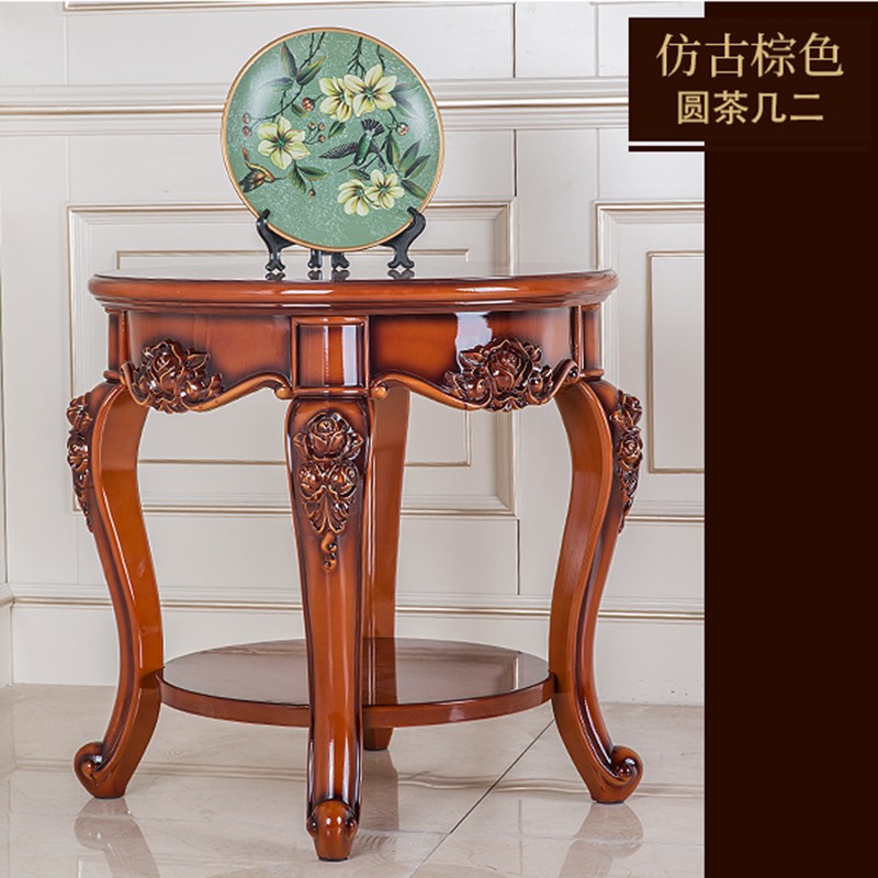 欧式茶几沙发边几角几客厅卧室茶桌咖啡桌小圆桌环保烤漆边桌