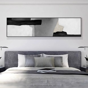 卧室床头装饰画现代抽象横公寓民宿酒店宾馆房间挂画墙壁画