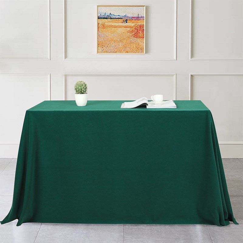 定制酒店会议桌布高档宴会长方形纯色展会桌台桌罩加厚台呢,居家布艺,桌布,淘宝优惠券,粉丝福利购,淘宝优惠卷