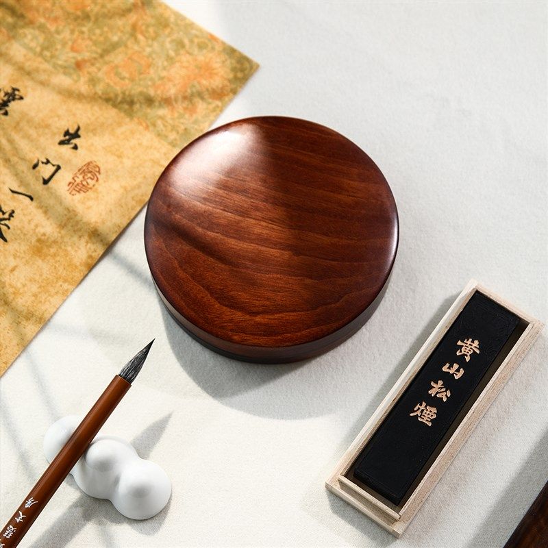 锦瑟文房砚台安徽歙砚书法带盖高档墨汁磨墨学生保湿小楷砚台,文具电教/文化用品/商务用品,砚台,淘宝优惠券,粉丝福利购,淘宝优惠卷