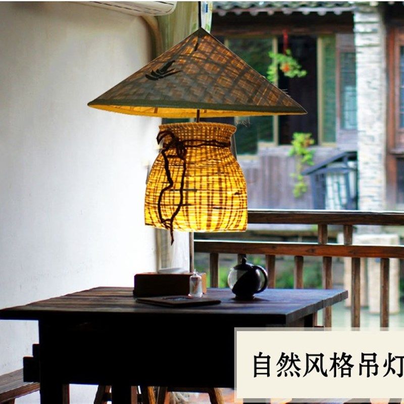 仿古灯创意时尚竹艺吊灯灯罩竹斗笠斗笠灯田园风格农家乐灯罩大号,家装灯饰光源,酒店/宴会厅/餐饮吊灯,淘宝优惠券,粉丝福利购,淘宝优惠卷