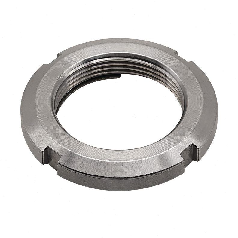 FUNTS全金属自锁圆螺母 紧固配件防松防脱精密304不锈钢圆螺母