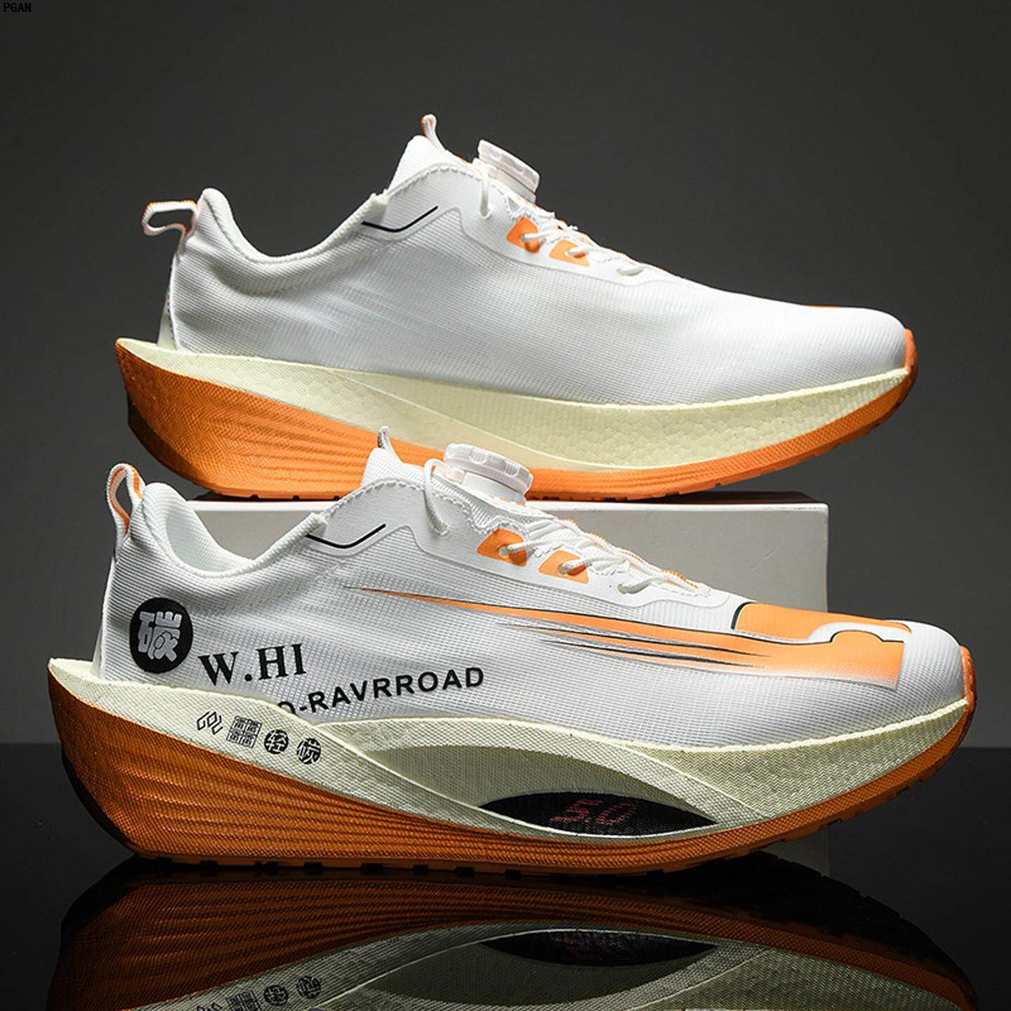 男童跑步鞋子男鞋2026新款秋季旋转纽扣运动鞋青少年学生碳板跑鞋