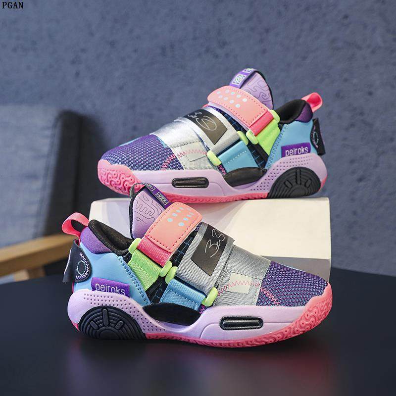 男童鞋子儿童运动鞋秋季透气女童鞋专业球鞋中大童实战训练篮球鞋