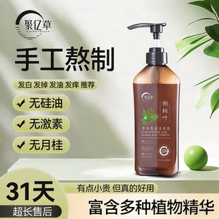 侧柏叶生姜洗发水正品防掉发洗头膏洗发水防掉生育发中药增发密发