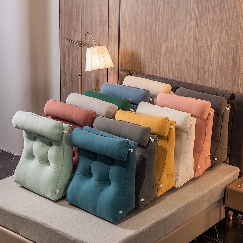 三角床头靠垫大靠背垫床上靠枕软包护腰宿舍客厅沙发榻榻米抱枕