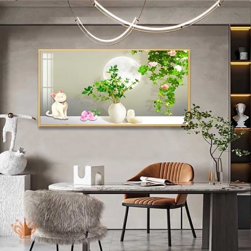 餐厅装饰画现代简约饭厅墙面装饰壁画客厅挂画水果画创意酒杯墙画图片