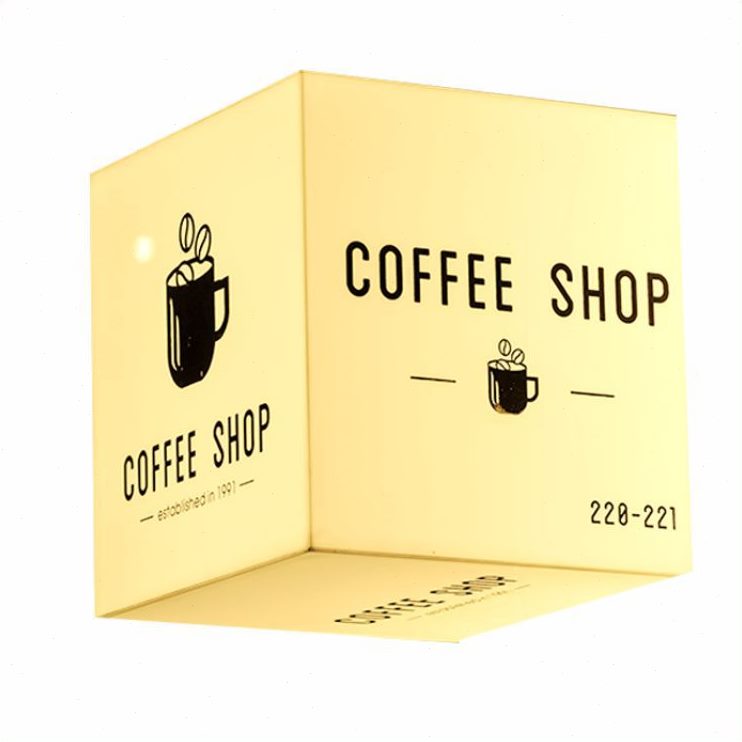 甄选亚克力门店发光卡布灯箱户外挂墙门头简易招牌墙上店面广告牌
