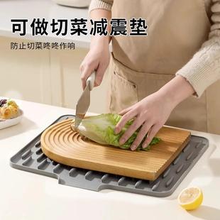 下单立减30 台面斜坡硅胶沥水垫厨房防烫隔热锅垫加厚WT2