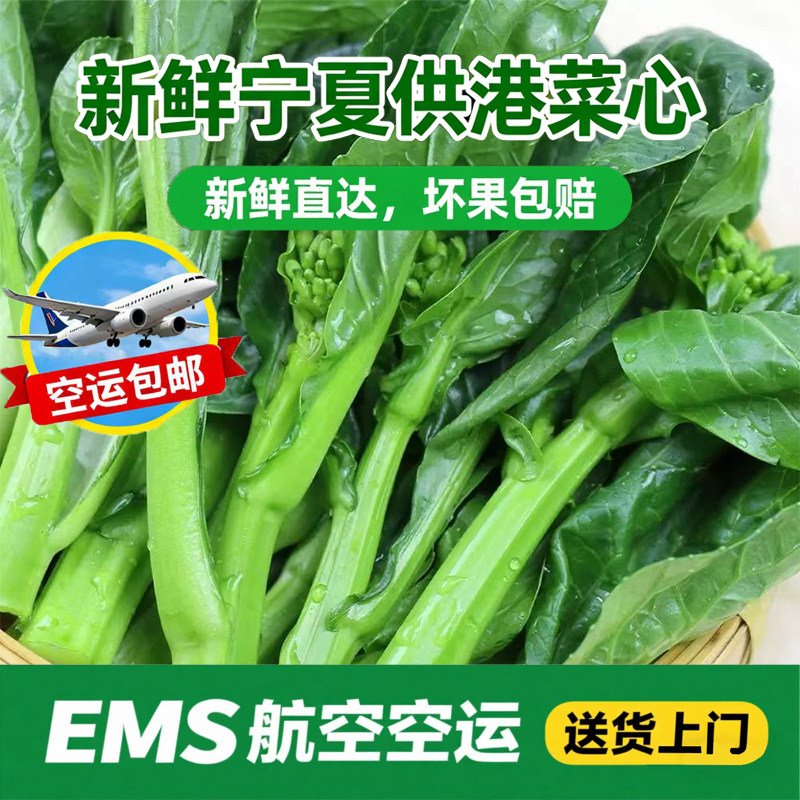 宁夏新鲜菜心油菜心绿叶菜清甜