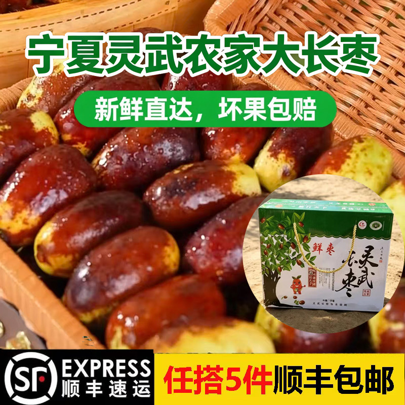 宁夏正宗灵武农家大长枣鲜枣脆甜