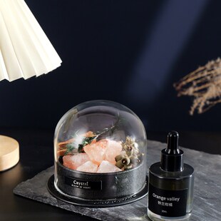 饰香氛摆件男女生日圣诞礼 扩香石无火香薰乌木沉香精油卧室植物装