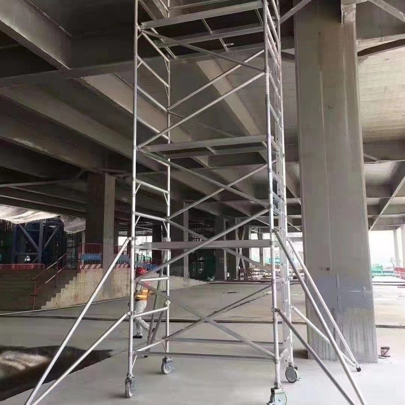 工厂直销铝合金鹰架带轮子平台墙体地铁维护台升降踏板架,搬运/仓储/物流设备,脚手架,淘宝优惠券,粉丝福利购,淘宝优惠卷