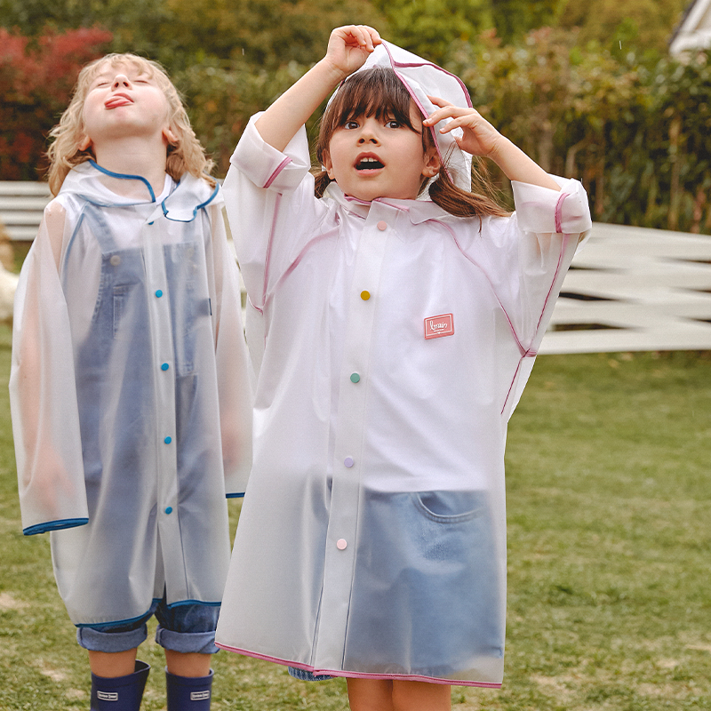 儿童雨衣女童幼儿园男童宝宝雨披雨鞋装可爱小学生带书包位