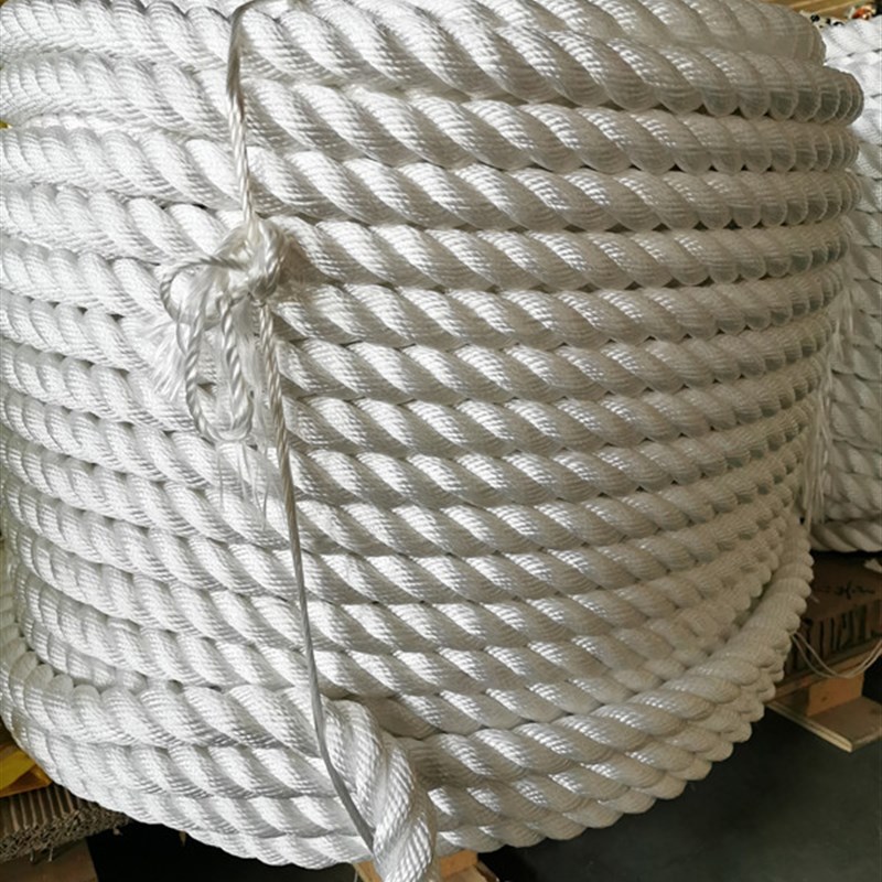 尼龙绳耐磨船用三股高强丙纶涤纶缆绳捆绑绳刹车绳游艇绳缆绳瞄绳