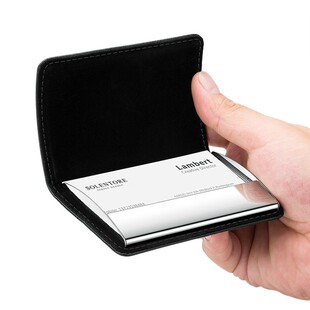 牛皮名片夹男士商务女生精致名片盒创意档耐磨