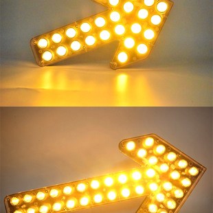 便携式充电款箭头导向灯爆闪灯免接线警示闪灯磁吸信号指示灯