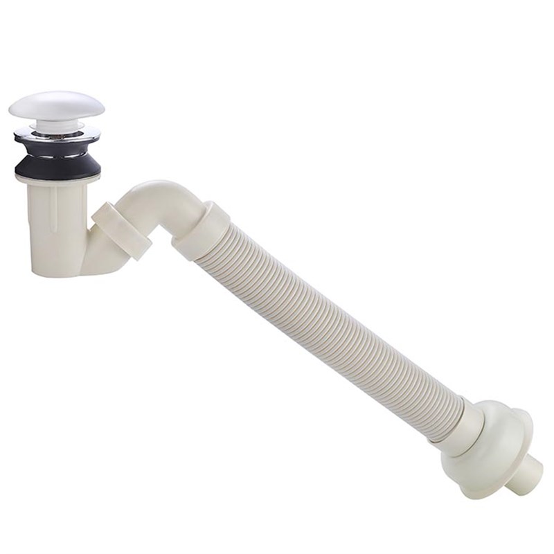 短款翻板弹跳台盆下水器面盆洗手盆洗脸盆排水管浴室柜存水弯防臭