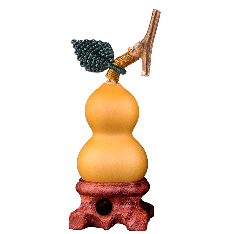 文玩葫芦叶子摆件天然把件高端真精品手捻盘玩编织装饰手把件