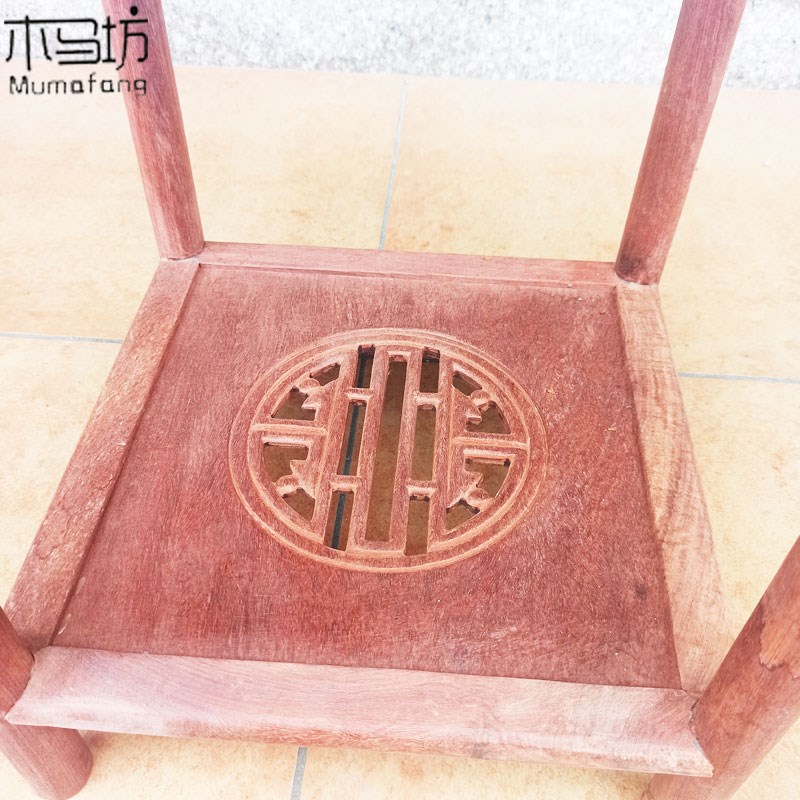 缅甸花梨木花架大果紫檀中式古典家用客厅盆景实木花几红木家具