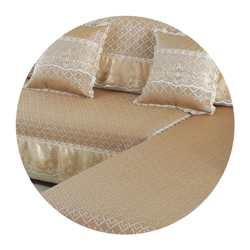 夏天夏季欧式冰藤席竹席子冰丝防滑凉席沙发坐垫全包罩巾