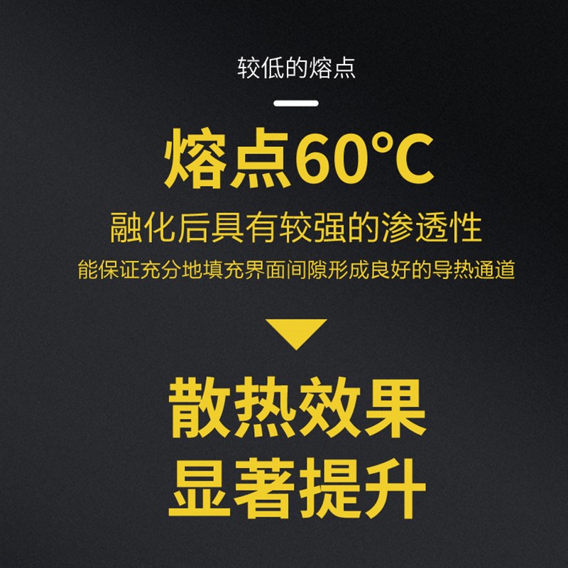 NEHE 液态金属相变导热片 CPU散热固态金属60融化 无腐蚀性