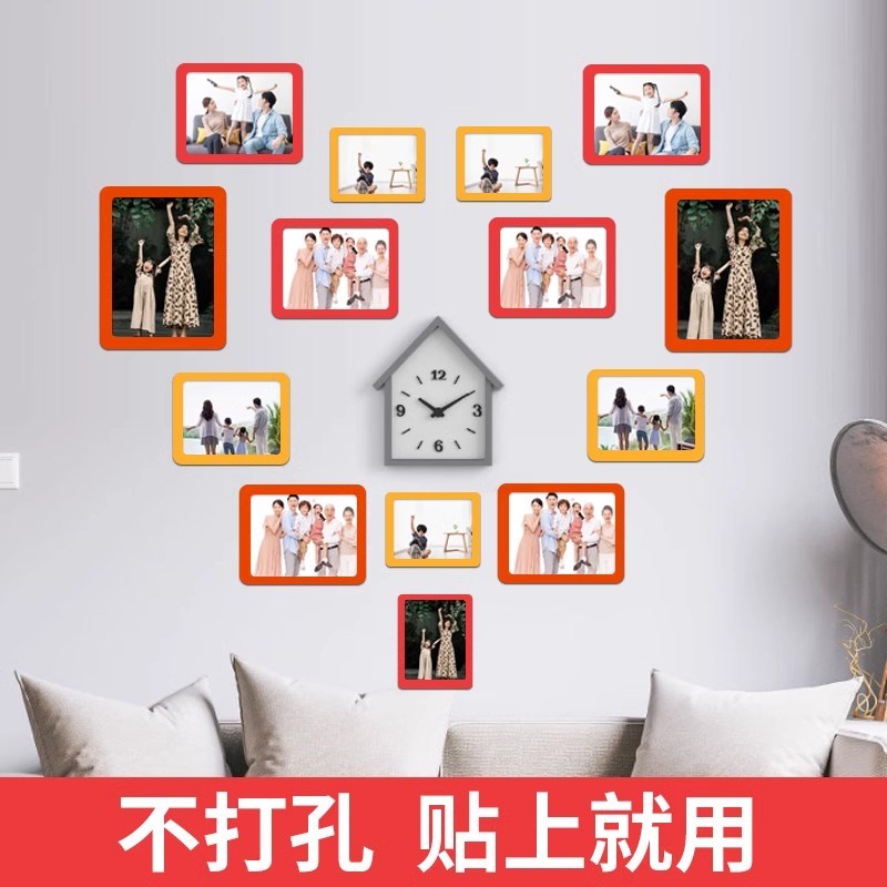 组合磁吸照片框相框贴墙免打孔56710A4放奖状pvc磁吸作品展示画框