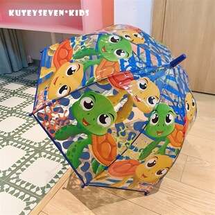 小学生上学儿童恐龙雨伞男孩女孩霸王龙幼儿园宝宝拱形伞