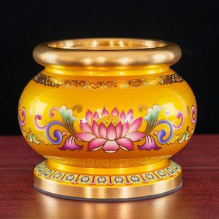 神台摆件 佛具用品合金香炉家用客厅佛前财神观音莲花上香香炉套装