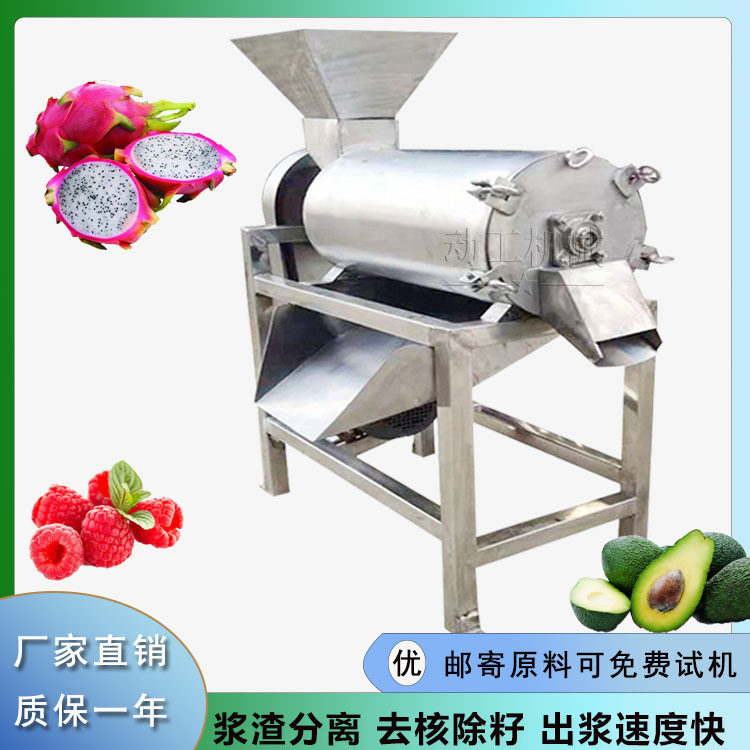 樱桃牛油果芭乐诺丽果除籽去核打浆机 果蔬核肉分离碎果肉机