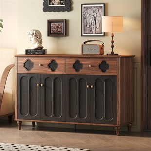 中古风鞋 柜家用门口实木框入户收纳柜一体靠墙玄关储物柜2025新款