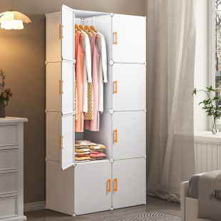 简易衣柜家用卧室组装 布衣橱结实耐用出租房用收纳柜经济型小衣柜
