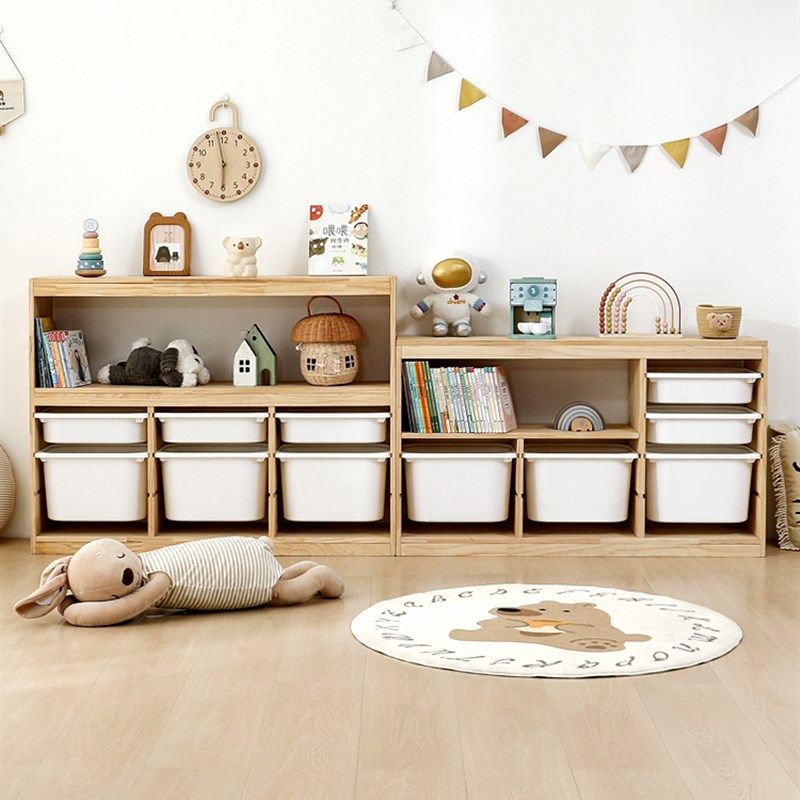 儿童收纳柜储物柜实木书架绘本二合一置物柜组宝宝房间玩具收纳柜,住宅家具,儿童储物架/收纳架,淘宝优惠券,粉丝福利购,淘宝优惠卷