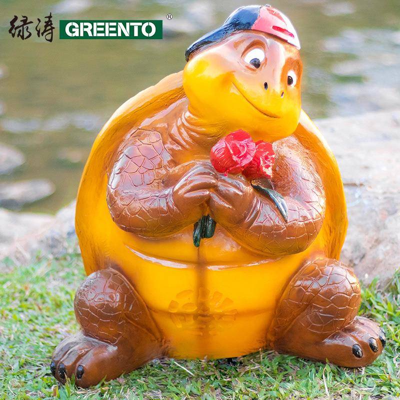 户外发光仿真动物灯卡通蜗牛乌龟灯室外装饰灯草坪夜景观庭院灯