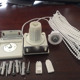 拉姆斯方型卷帘制头  杆子拉珠拉珠 多齿轮减速省力窗帘