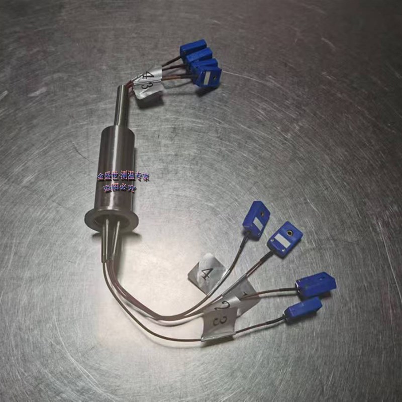 真空法兰连接器真空法兰热电偶KF16KF25KF40馈通法兰温度传感器