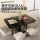 餐桌桌子小户型吃饭桌长方形出租房便携式 摆摊方桌