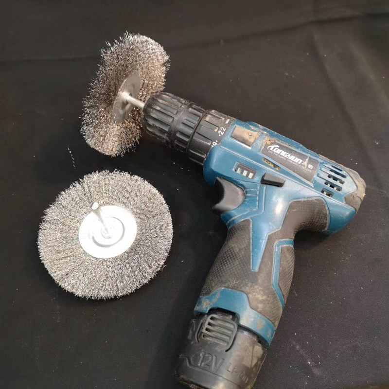 手电钻葫芦打皮机钢丝刷大葫芦去皮文玩手捻把玩小葫芦去皮钢丝刷