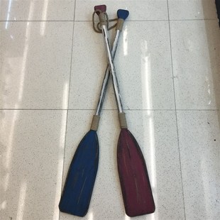 地中海风格船桨木质海洋桨片挂钩衣帽挂钩创意壁挂毛巾钩装饰挂钩