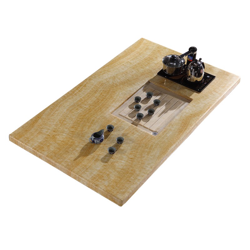 大理石台面功夫茶几电视柜面板圆形长方形大理石台面定制单买