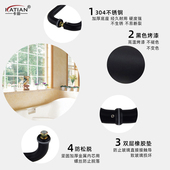 黑色玻璃拉门拉手框门无框门玻璃大拉手浴室门房把手