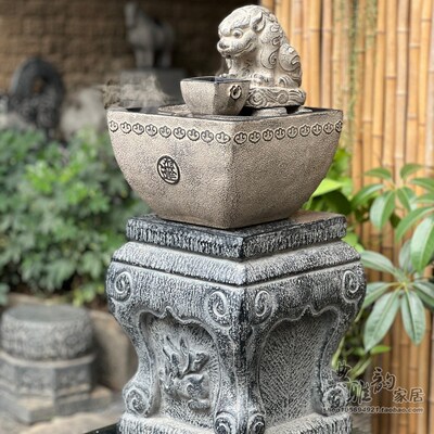 假山流水摆件落地循环水喷泉玄关客厅装饰茶室开业送礼招财景观