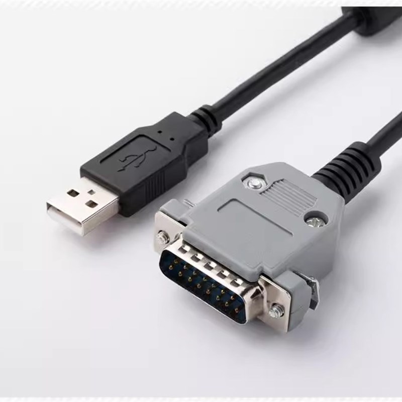适用永宏FBE PLC编程电缆USB-FB-232P0-9F通讯线 15针数据下载线