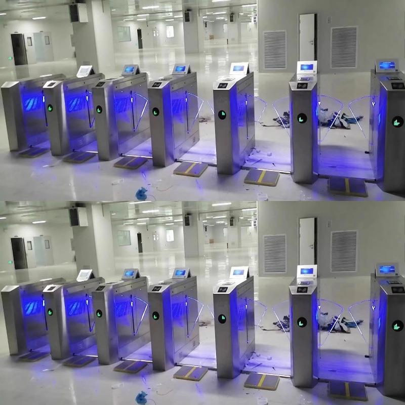 工厂无尘车间静电消除门禁管理系统三辊闸翼闸ESD防静电测试闸机